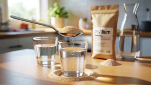 Ein Teelöffel Flohsamenschalen löst hartnäckige Verstopfung – aber nur mit dieser Wassermenge