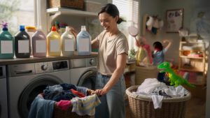 Mutter revolutioniert Wäsche mit simplem Etiketten-Trick – Familie spart täglich 30 Minuten