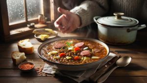 Warum dieser 3-Euro-Linseneintopf mit Würstchen gerade alle sozialen Medien erobert